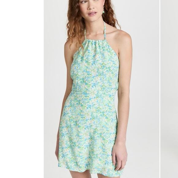 FAITHFULL THE BRAND Gaia Mini Dress Size S in Varenna Floral Print - Picture 2 of 9